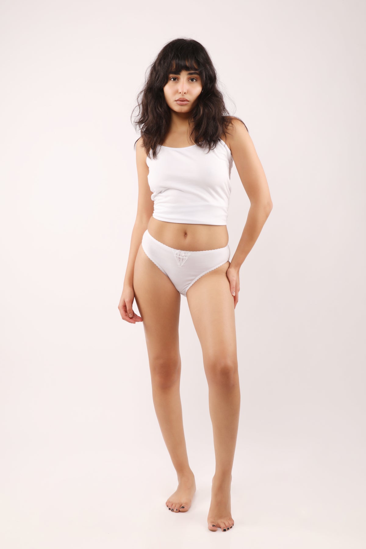 Lot de 4 slips femme avec dentelle