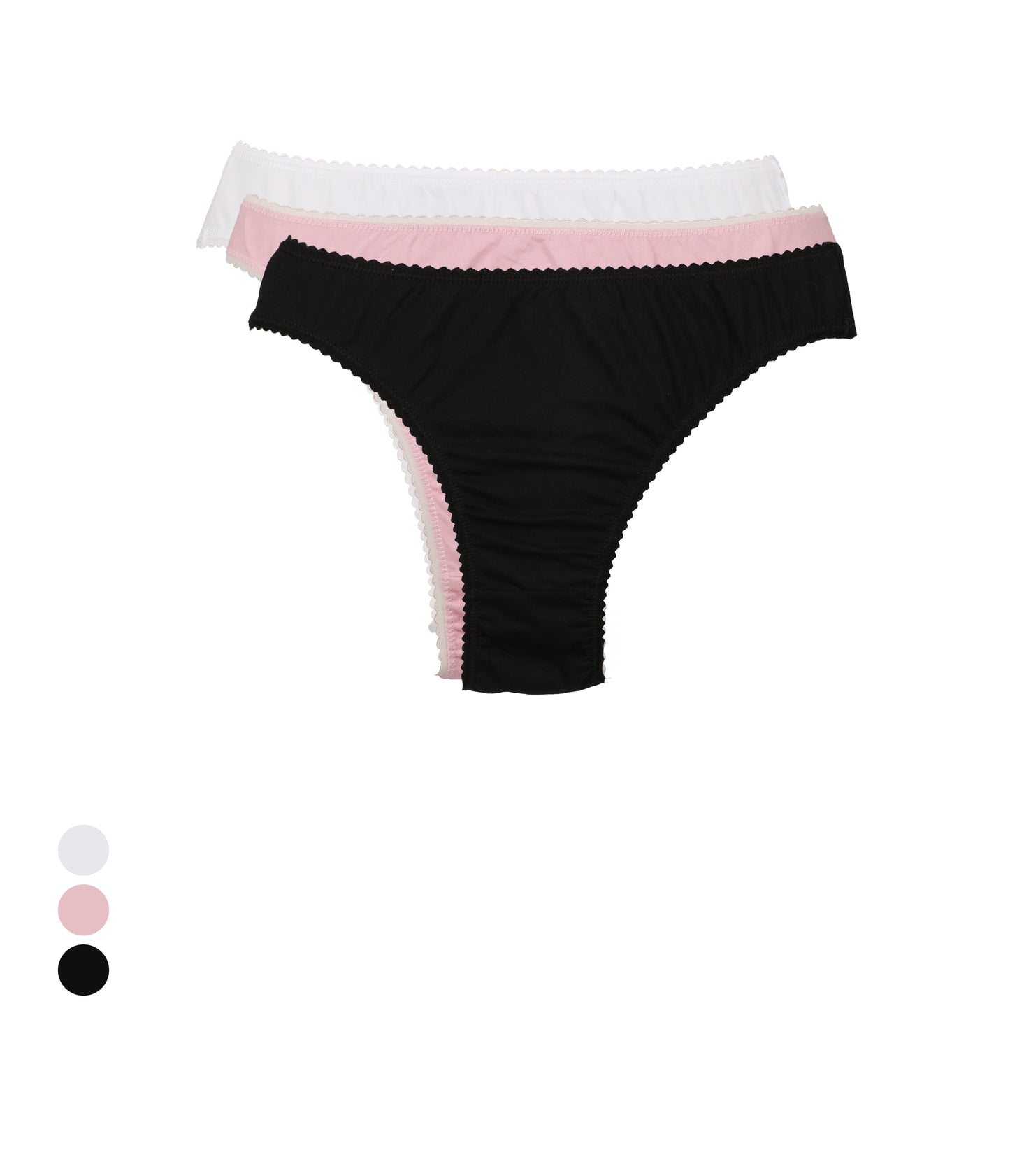 Lot de 3 slips femme coton