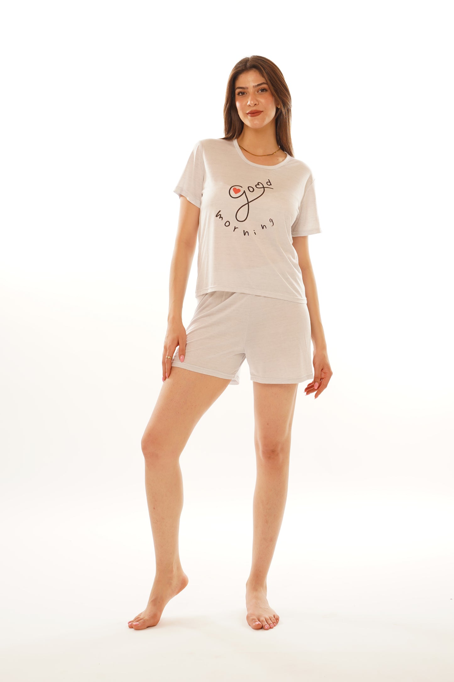 Ensemble tricot demi manches avec short