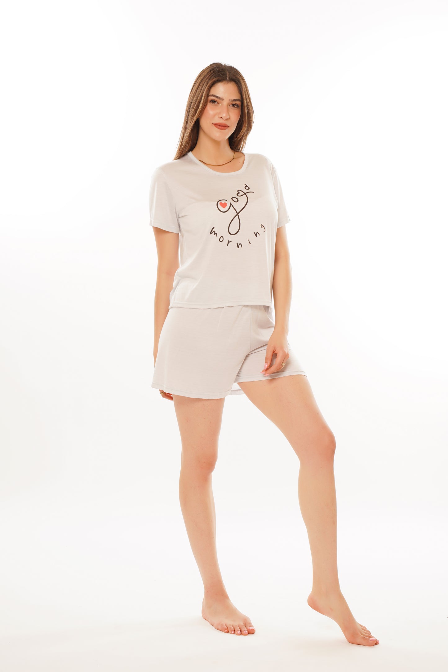 Ensemble tricot demi manches avec short