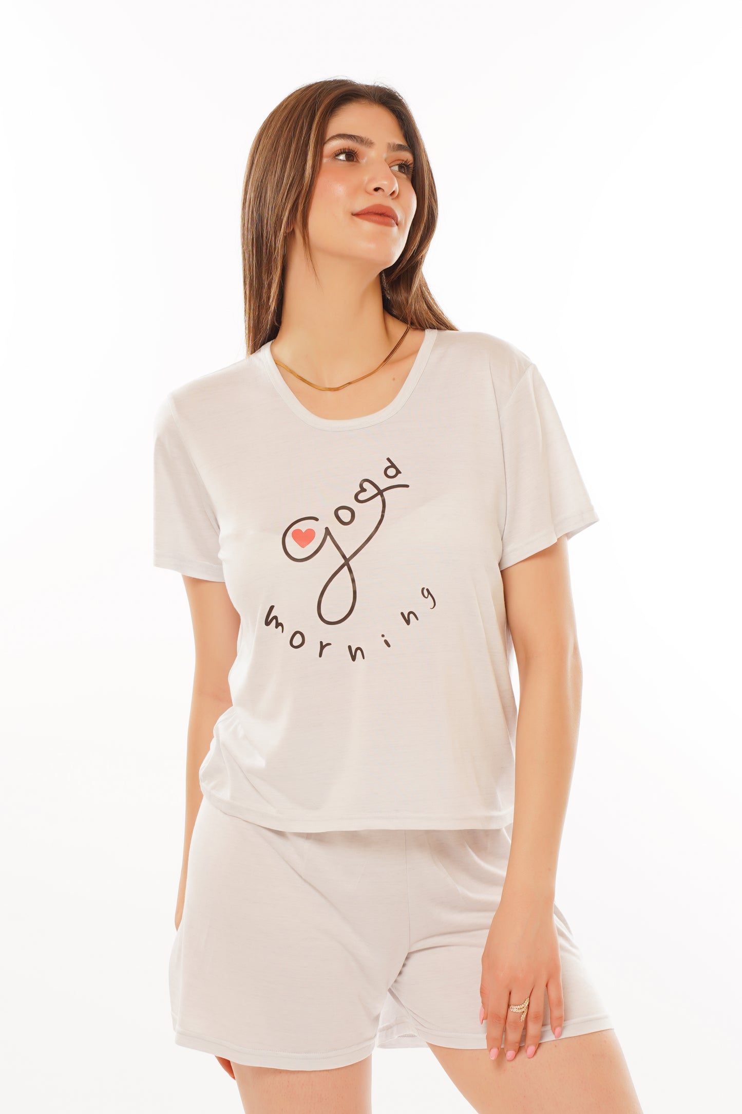 Ensemble tricot demi manches avec short