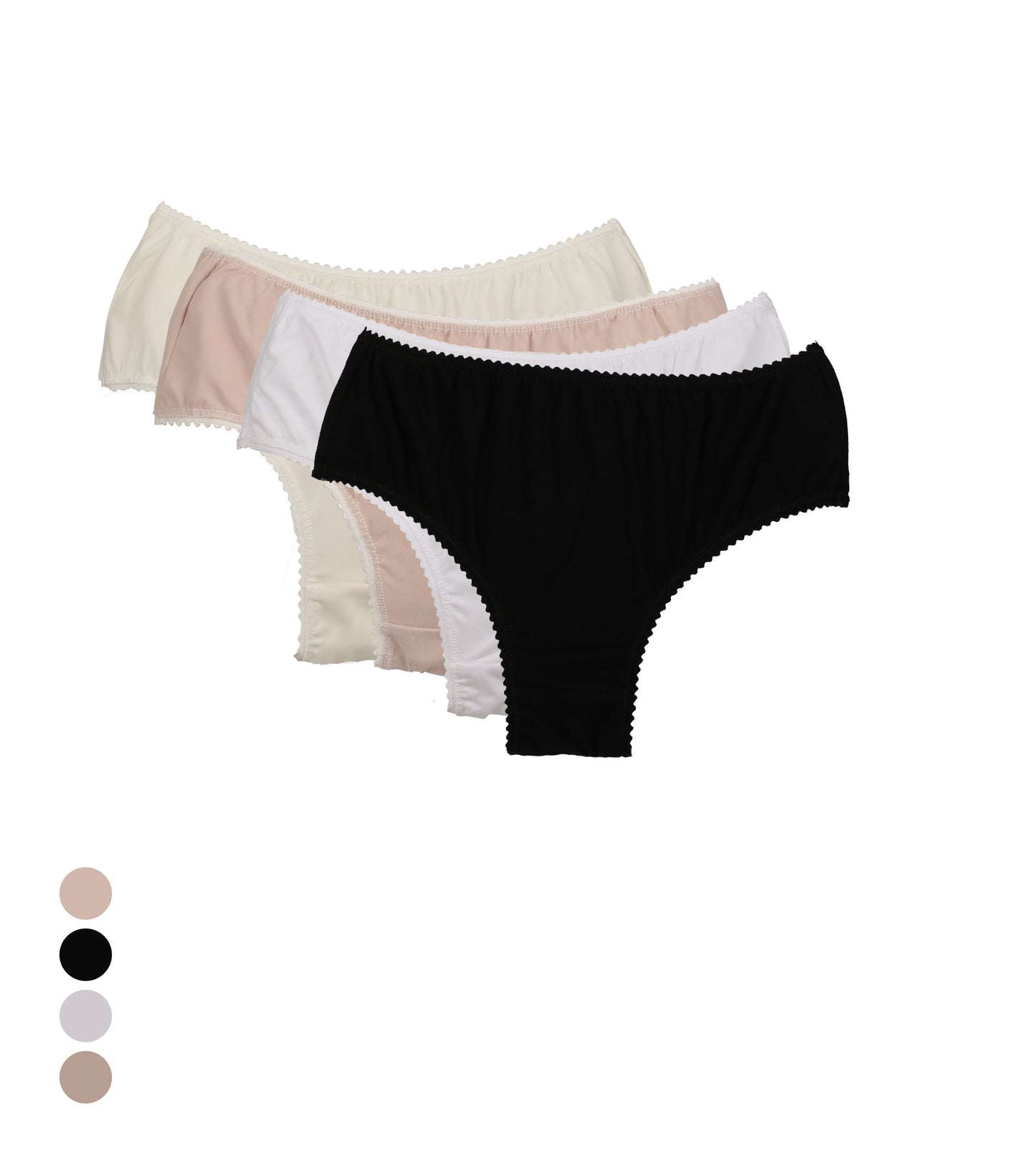 Lot de 4 slips Femme LYCRA