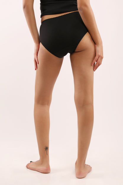 Lot de 2 slips femme en coton LYCRA avec galon