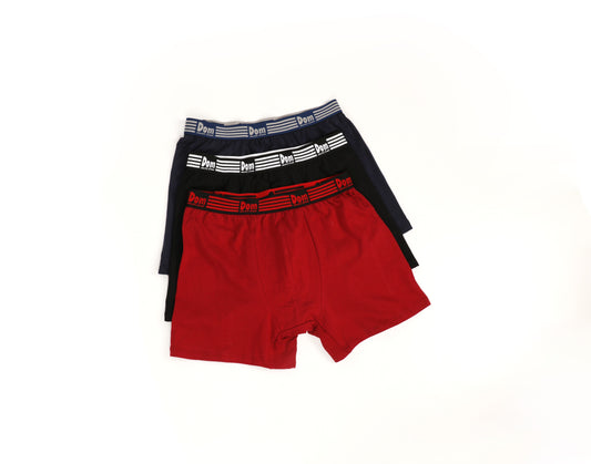 Lot de 3 slips short homme en coton