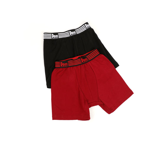Lot de 2 slips short garçon en coton