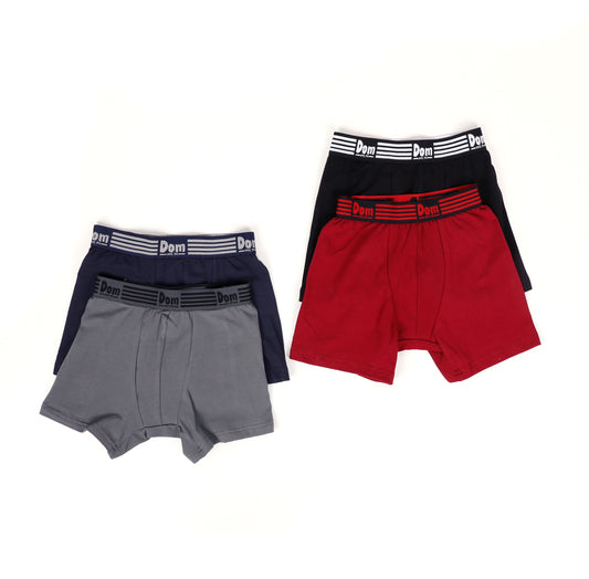 Lot de 4 slips short Garçon en coton